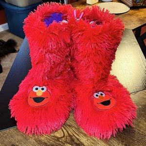 Adult size Elmo slippers